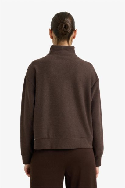 Regular Fit Printed Long Sleeve Sweatshirt