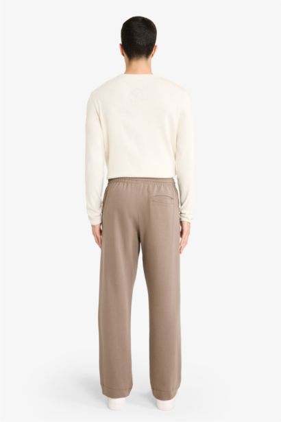 Straight Leg Elastic Waist Sports Pants