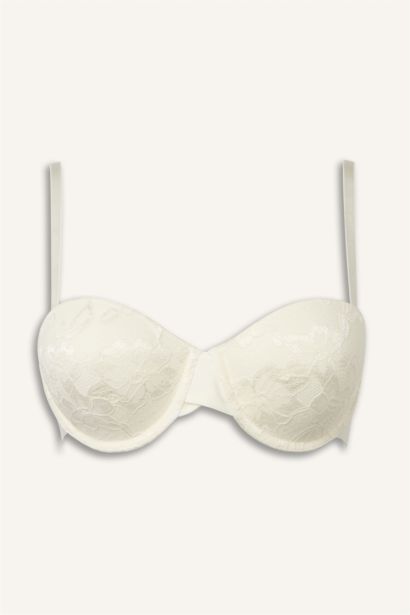 Kaplı Pedli Straplez Sütyen