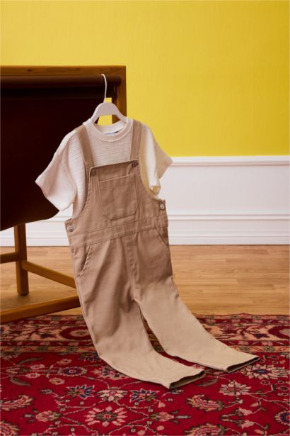 Baby Boy Gabardine Jumpsuit