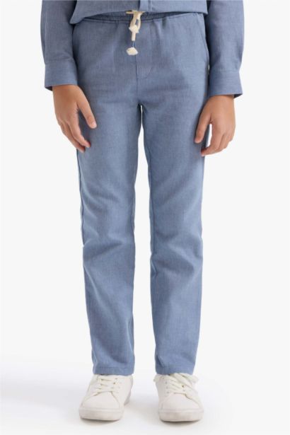 Regular Fit Straight Leg Trousers