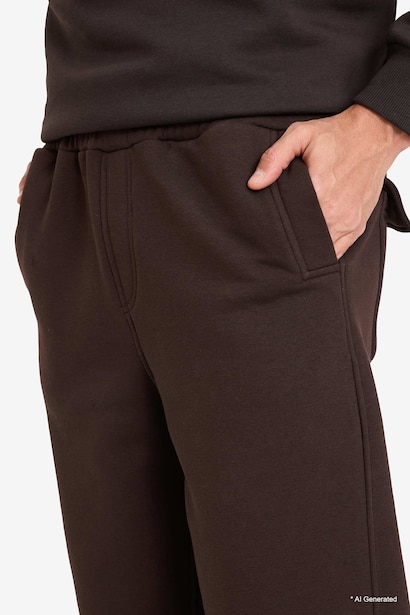 Balloon Fit Straight Leg Trousers