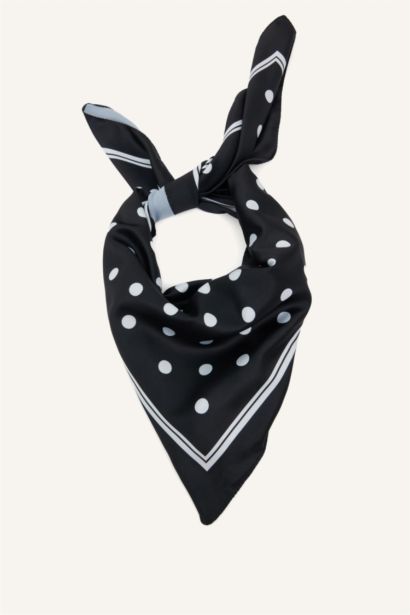 Kadın Baskılı Saten Fular