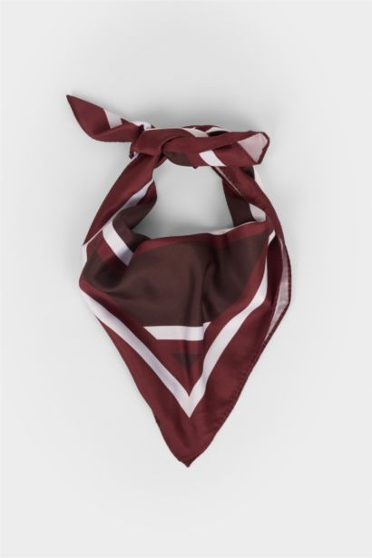 Woman Printed Satin Scarf