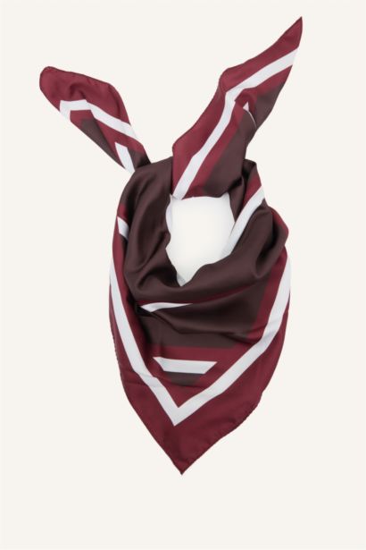 Woman Printed Satin Scarf