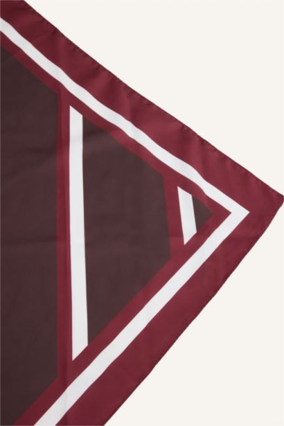 Woman Printed Satin Scarf