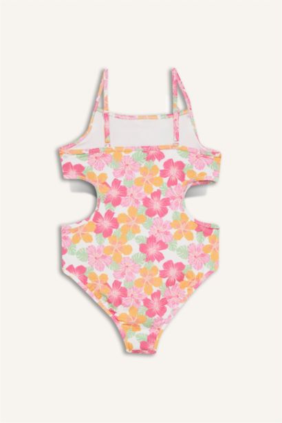 Fırfırlı İnce Askılı Mayo Kız Çocuk