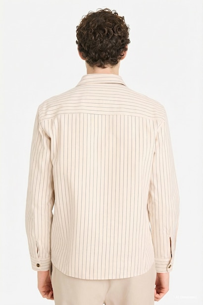 %100 Pamuk REGULAR FIT Flanel Çizgili Gömlek
