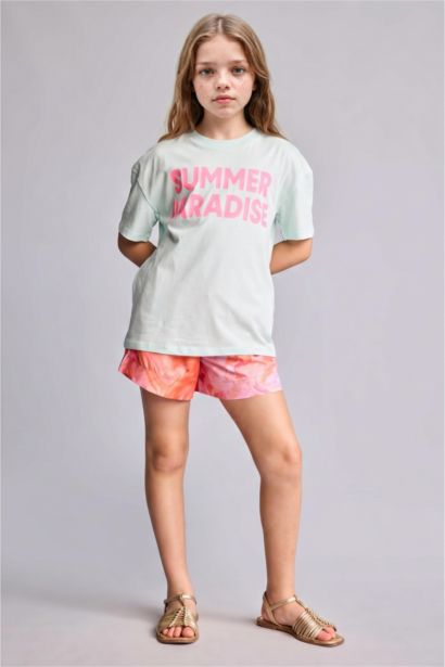 Short de bain fleuri pour fille