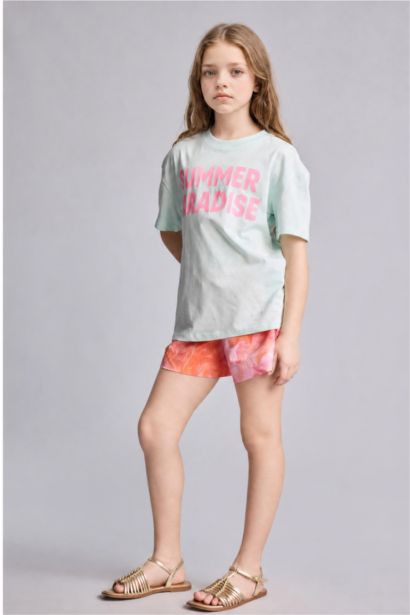 Short de bain fleuri pour fille