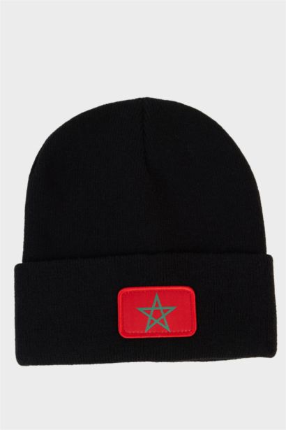 Bonnet brodé Maroc Afcon pour homme