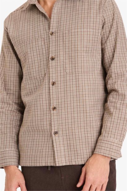 قميص كاروهات فلانيل منقوش