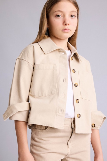 Girl Gabardine Shirt