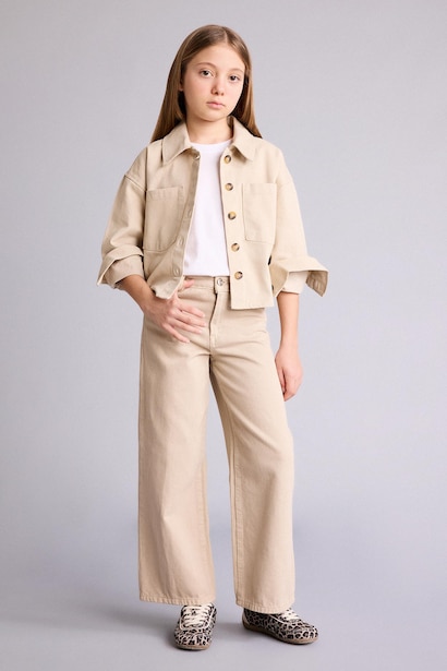 Girl Gabardine Shirt