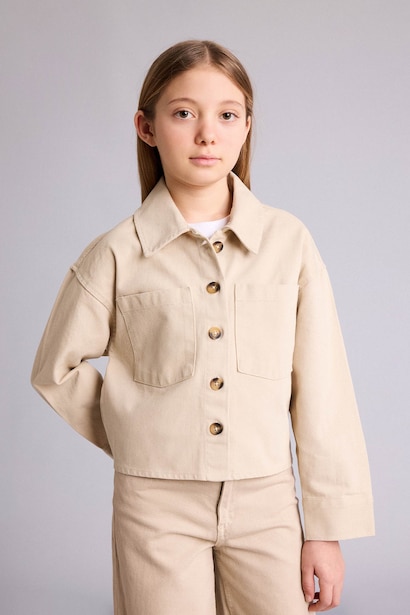 Girl Gabardine Shirt