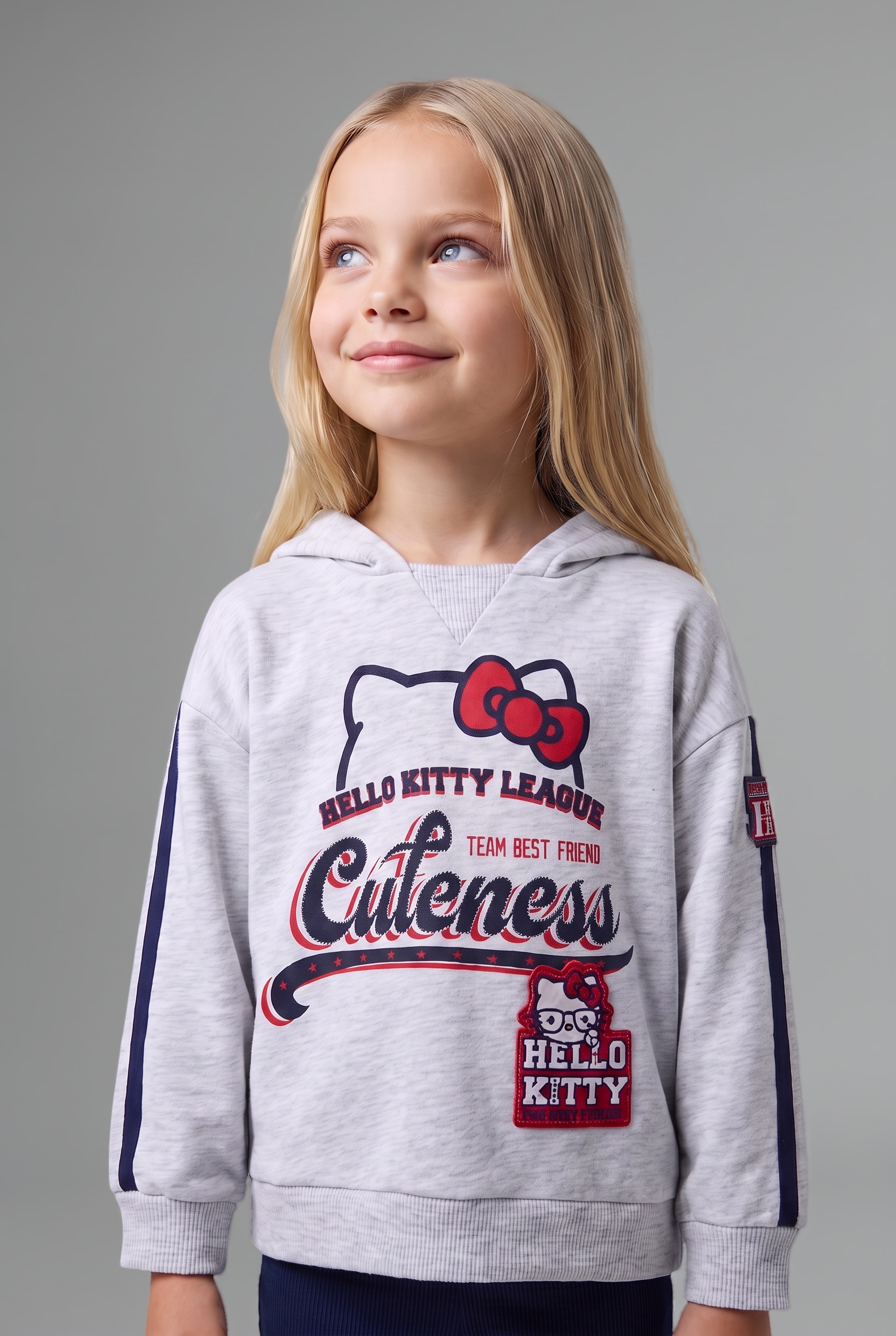 Girl Hello Kitty Hooded Sweatshirt Leggings 2 Piece Set