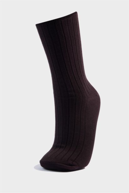 Kadın 5'li Pamuklu Uzun Çorap