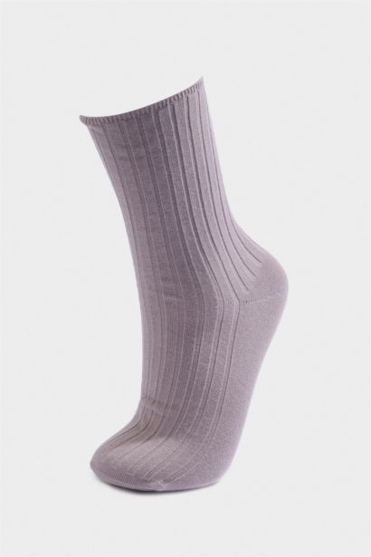 Kadın 5'li Pamuklu Uzun Çorap