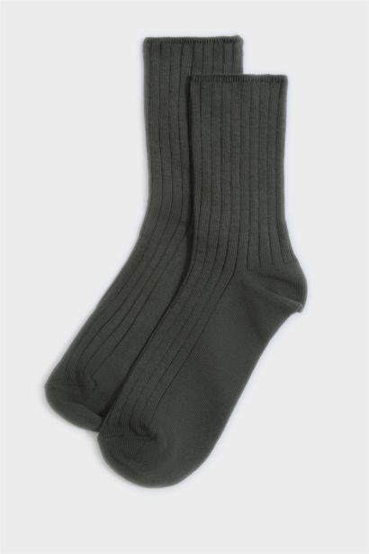 Kadın 5'li Pamuklu Uzun Çorap