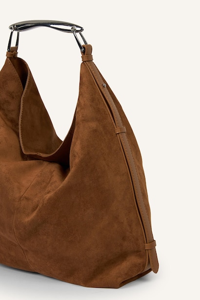 Süet Hobo Omuz Çantası