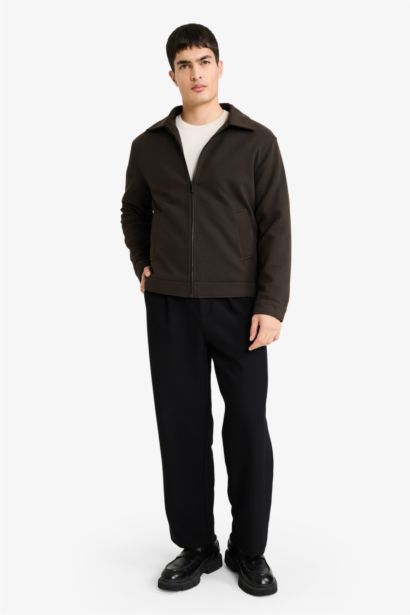 جاكيت دودون قصة عادية بياقة قميص مبطن