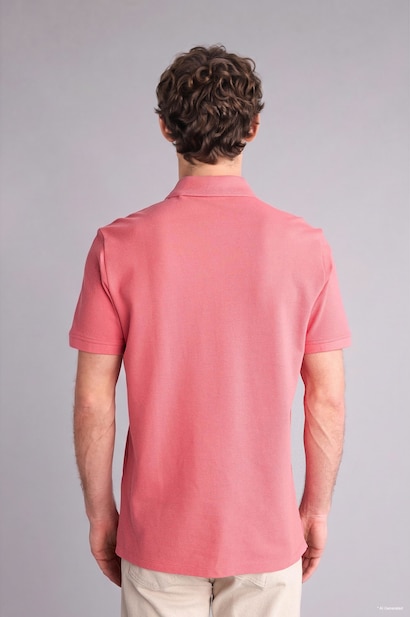 Regular Fit Polo Collar Pique Short Sleeve Polo T-Shirt