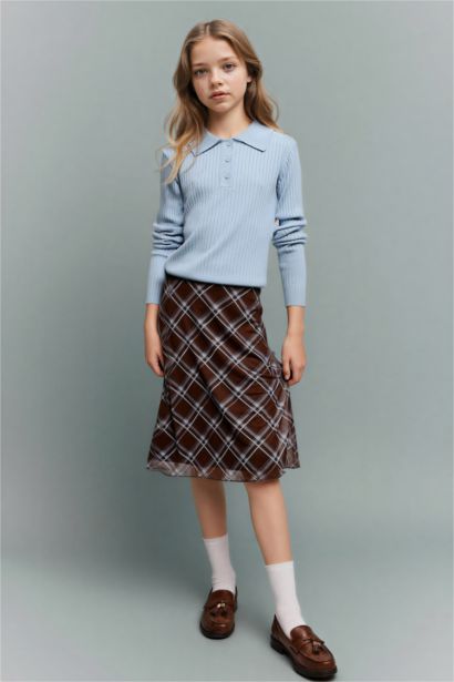 بلوفر بناتي قصة عادية بياقة بولو