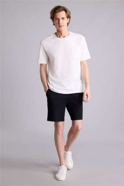 تيشيرت نص ردن قصة عادية برقبة مستديرة