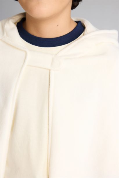 Boy Hooded Fleece Cape Costume