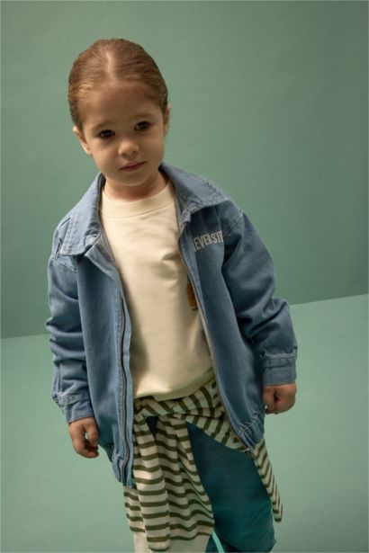 Baby Boy Zippered Denim Jacket