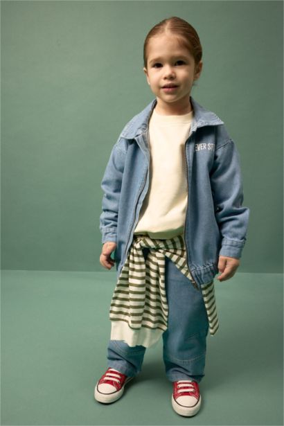 Baby Boy Zippered Denim Jacket