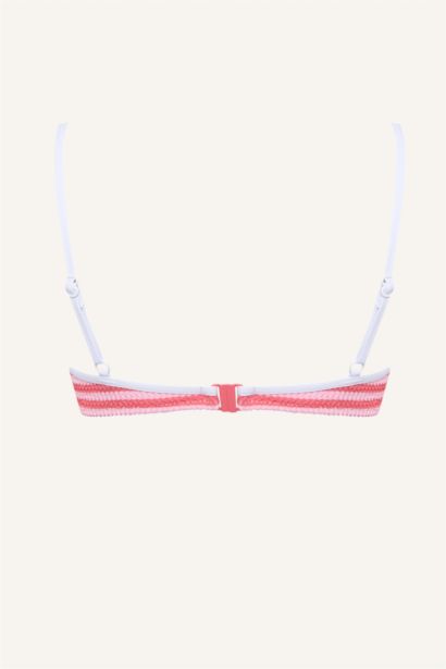 Regular Fit Kırışık Dokulu Bikini Üstü