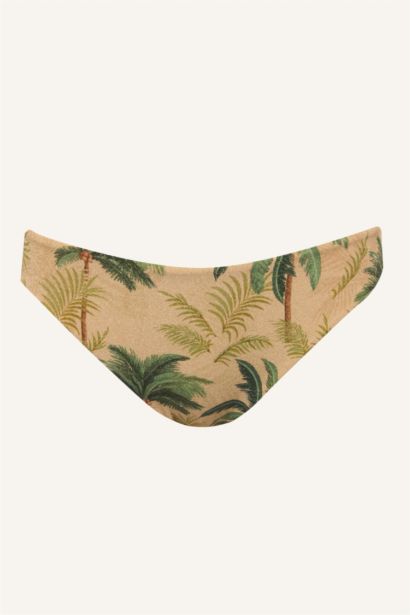 Regular Fit Çiçekli Bikini Alt