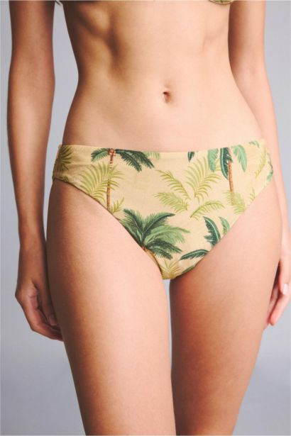 Regular Fit Çiçekli Bikini Alt