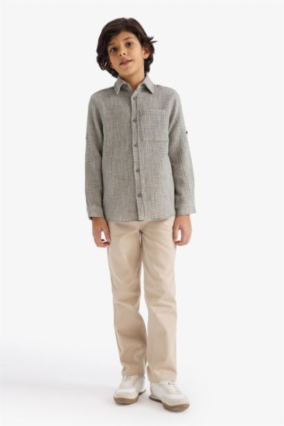 Boy Muslin Shirt and Pants 2 Piece Set