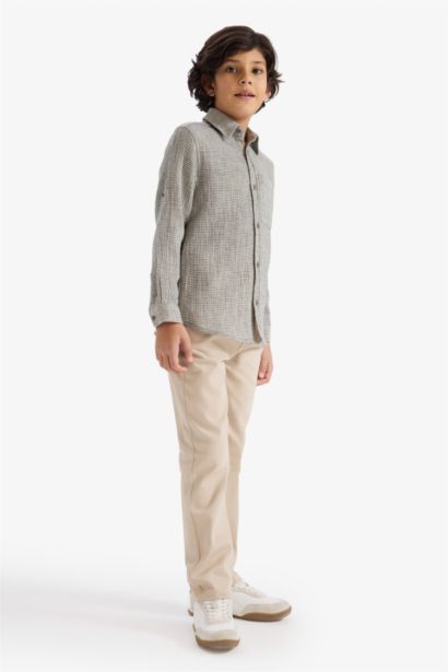 Boy Muslin Shirt and Pants 2 Piece Set