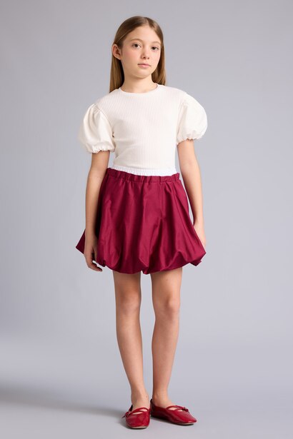 Girl Balloon Fit Skirt