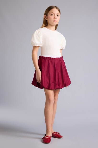 Girl Balloon Fit Skirt