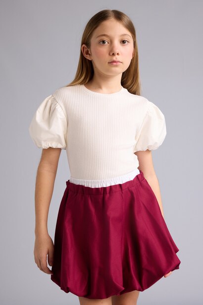 Girl Balloon Fit Skirt