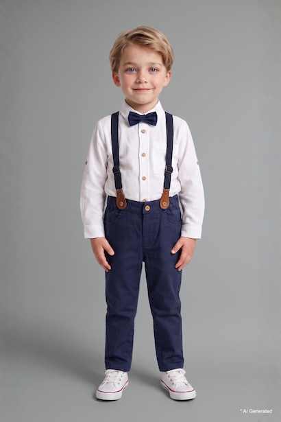 Baby Boy Shirt and Gabardine Pants 2 Piece Set