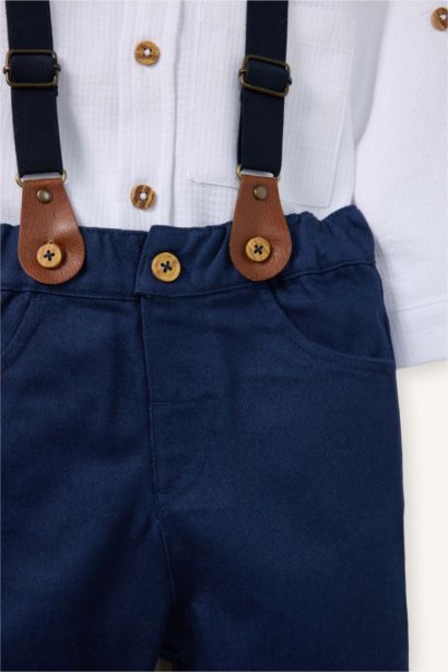Ensemble Chemise et Pantalon en gabardine pour bébé garçon