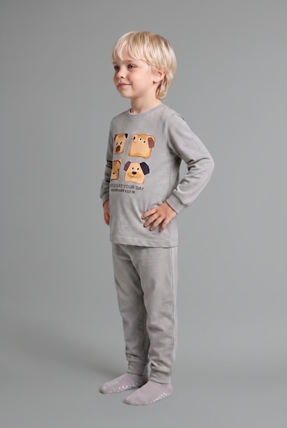 Baby Boy 2 piece Regular Fit Printed Cotton Pyjamas Set