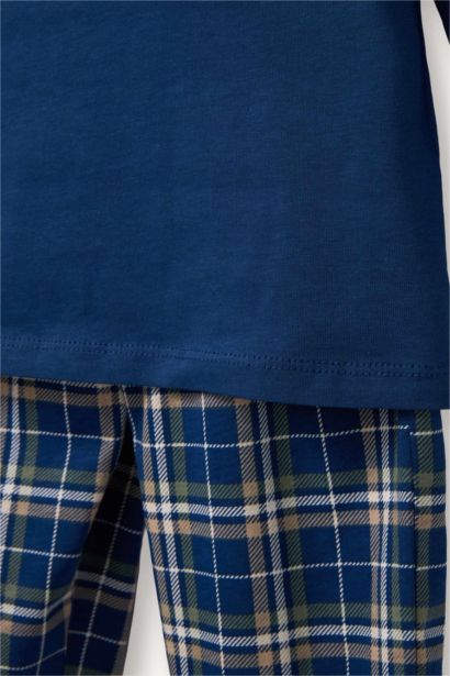 طقم بيجاما اولادي مطبوع قصة عادية - قطعتين