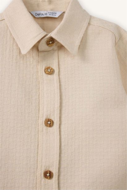 Baby Boy Muslin Shirt and Pants 2 Piece Set