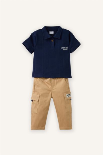 Baby Boy T-Shirt Gabardine Pants 2 Piece Set