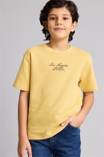 New Regular Fit Printed Short Sleeve T-Shirt