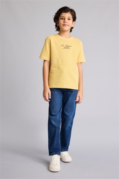 New Regular Fit Printed Short Sleeve T-Shirt