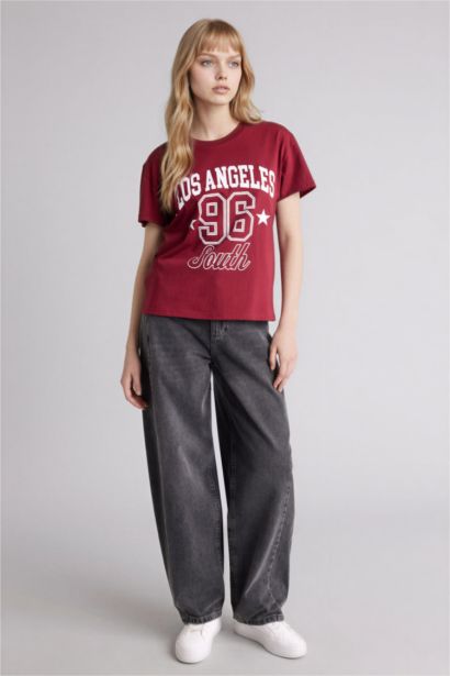 Oversize Fit Printed Short Sleeve T-Shirt