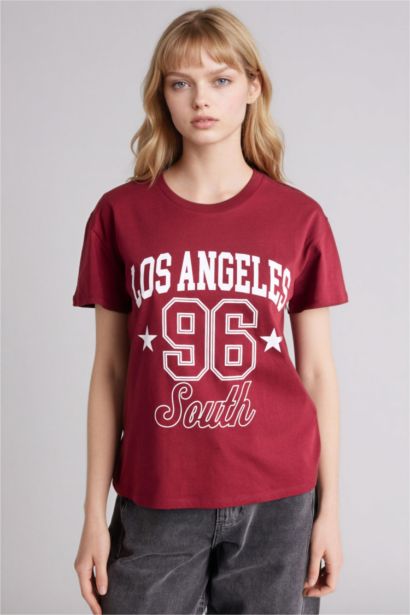 Oversize Fit Printed Short Sleeve T-Shirt