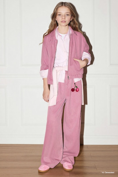 Chemise à manches longues en Tencel Coupe régulière pour fille